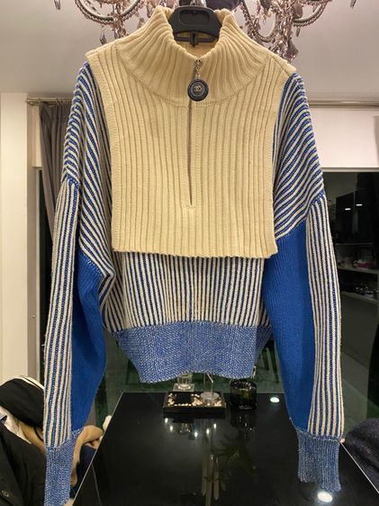 ชาแนล (ติดจองค่ะ)เสื้อเนื้อผ้าไหมพรมฝรั่งเศส สภาพใหม่เอี่ยม รูปที่ 10