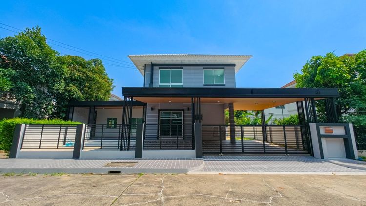 มีบางส่วน ขายบ้านเดี่ยว 2 ชั้น .เพอร์เฟคพาร์ค สุวรรณภูมิ 2 ร่มเกล้า 6-1