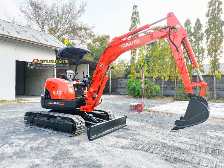  รถขุด แบคโฮ  Kubota U35-3  ขนาด 3.5 ตัน   คอนโทรลน้ำมัน ปั๊มนิ้ว แทรคเหล็ก มีไลน์ไปป์ปิ้ง รูปที่ 7