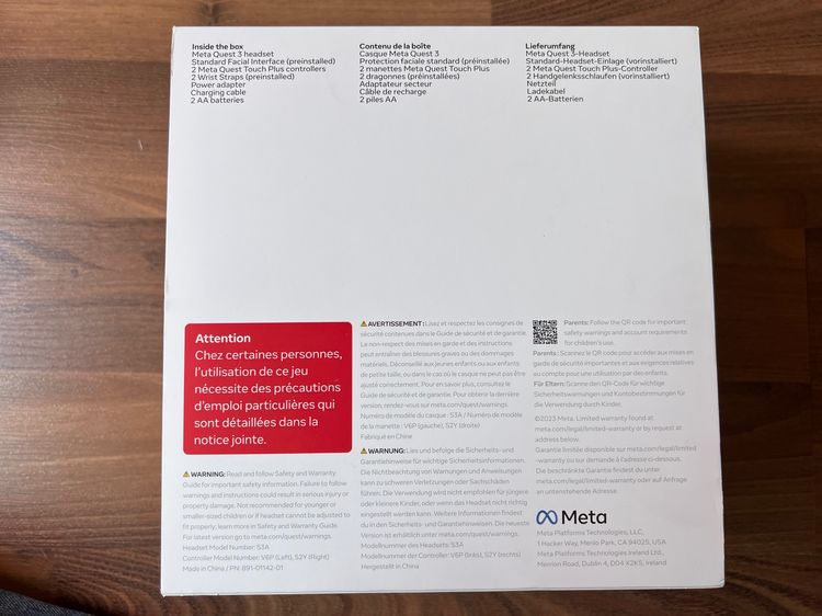 Meta Quest 3 128GB - Like New - Accessories - สภาพนางฟ้า อุปกรณ์ครบ รูปที่ 9