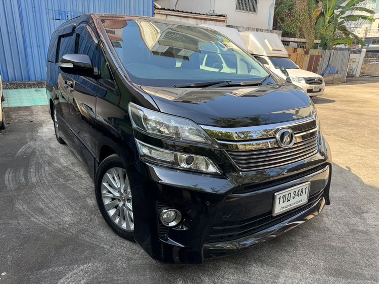 Toyota Vellfire 2008 2.4 V Utility-car เบนซิน LPG เกียร์อัตโนมัติ ดำ รูปที่ 3