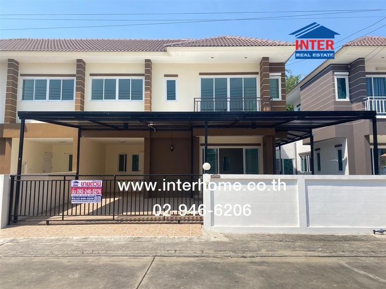บ้านเเฝด 2 ชั้น 37.2 ตร.ว. หมู่บ้านภูมิสิริ รังสิต คลอง7 ใกล้โรงเรียนสารสาร์ทวิเทศรังสิตคลอง7 ถนนรังสิต-นครนายก คลอง7 ธัญบุรี ปทุมธานี