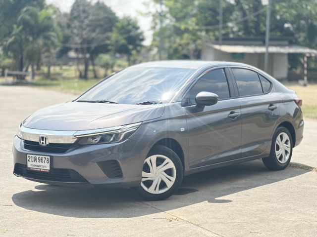 Honda City 2021 1.0 S Sedan เบนซิน ไม่ติดแก๊ส เกียร์อัตโนมัติ เทา รูปที่ 4