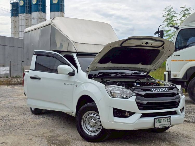 Isuzu D-MAX 2022 1.9 S Pickup ดีเซล ไม่ติดแก๊ส เกียร์ธรรมดา ขาว รูปที่ 3