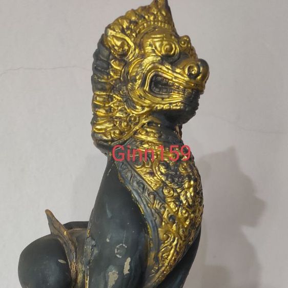 สิงห์ เงินปิดทอง คู่นี้หล่อจากเงินบริสุทธิ์ 99 ผลงานศิลปินแห่งชาติ คุณไข่มุกด์ ชูโต  รูปที่ 3