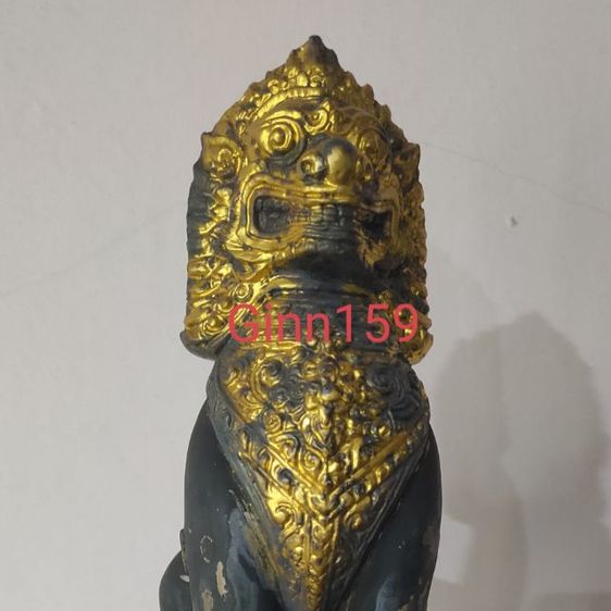 สิงห์ เงินปิดทอง คู่นี้หล่อจากเงินบริสุทธิ์ 99 ผลงานศิลปินแห่งชาติ คุณไข่มุกด์ ชูโต  รูปที่ 4