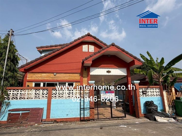 บ้านเดี่ยว 2 ชั้น 50 ตร.ว. หมู่บ้านมีนบุรี การ์เด้นโฮม ซอยราษฎร์อุทิศ48 ถนนสุวินทวงศ์ ถนนราษฎร์อุทิศ เขตมีนบุรี กรุงเทพมหานคร