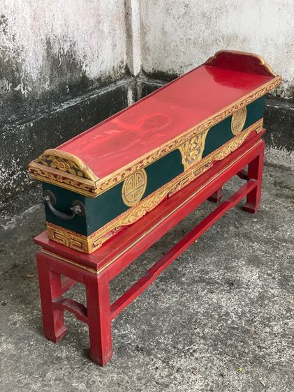 รางระนาดเหล็กเก่าโบราณลายจีน