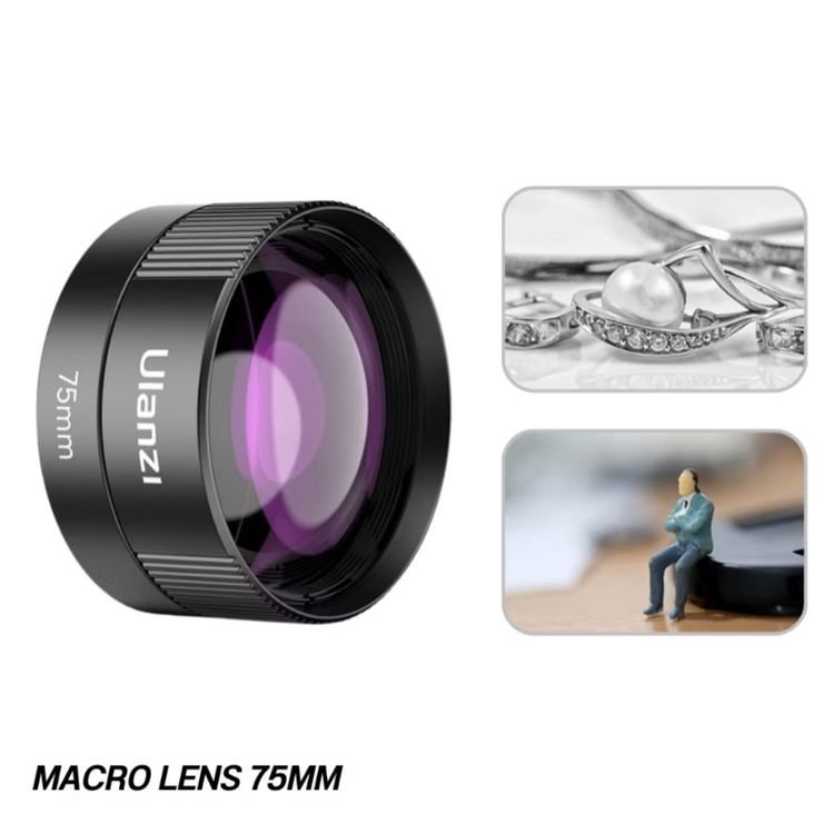 Ulanzi CL003 Macro Lens 75mm เลนส์มาโคร เลนส์ซูม ถ่ายระยะใกล้ 10X พร้อมคลิปหนีบและกระเป๋า รูปที่ 5