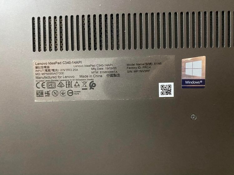 💻 โน้ตบุ๊ก Lenovo IdeaPad C340-14API พับได้ 360 องศา (Windows 11) รูปที่ 6