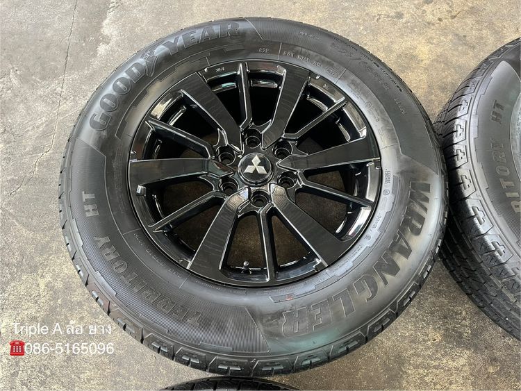 ✨ล้อแม็กพร้อมยางใหม่ป้ายแดง✨Mitsu Pajero ขอบ 18 สีดำ💖สวยกริ๊บ💖 รูปที่ 4