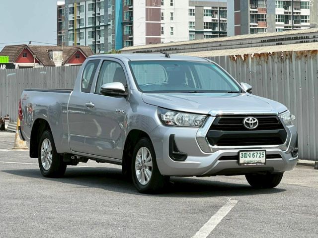 Toyota Hilux Revo 2021 2.4 Entry Pickup ดีเซล ไม่ติดแก๊ส เกียร์ธรรมดา เทา รูปที่ 4