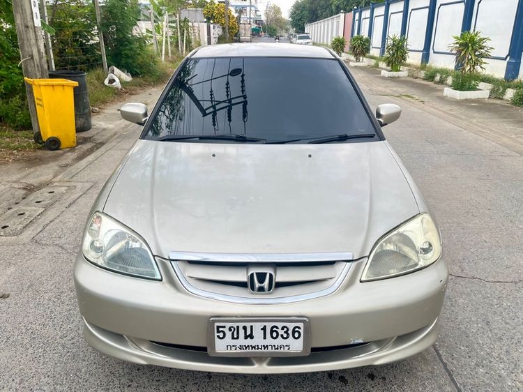 Honda Civic 2003 1.6 VTi EX Sedan เบนซิน LPG เกียร์อัตโนมัติ บรอนซ์ทอง รูปที่ 2
