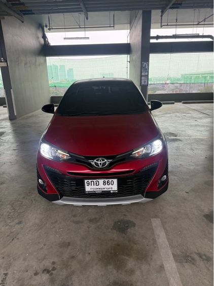 Toyota Yaris 2020 1.2 High Cross Sedan เบนซิน ไม่ติดแก๊ส เกียร์อัตโนมัติ แดง รูปที่ 3