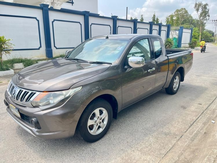 Mitsubishi Triton 2015 2.4 CNG Pickup เบนซิน NGV เกียร์ธรรมดา น้ำตาล รูปที่ 3