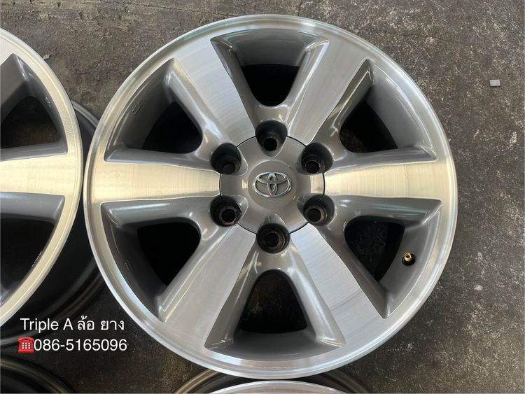 ✨ล้อแม็ก✨Toyota Fortuner ก้านใหญ่ ขอบ 17 เทาหน้าเงา💖สภาพสวย💖 รูปที่ 5