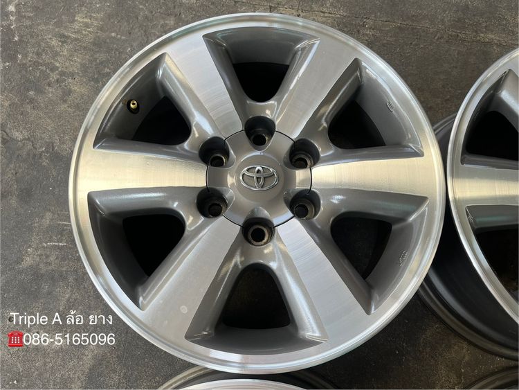 ✨ล้อแม็ก✨Toyota Fortuner ก้านใหญ่ ขอบ 17 เทาหน้าเงา💖สภาพสวย💖 รูปที่ 4