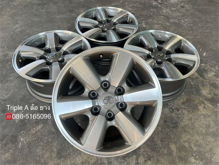 อื่นๆ อะลูมิเนียมอัลลอย 17" ✨ล้อแม็ก✨Toyota Fortuner ก้านใหญ่ ขอบ 17 เทาหน้าเงา💖สภาพสวย💖