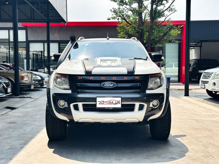 Ford Ranger 2013 2.2 Hi-Rider Wildtrak TDCi Pickup ดีเซล เกียร์อัตโนมัติ ขาว รูปที่ 2