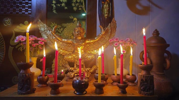เทียนท้าวเวสสุวรรณ เทียนล้านนา เทียนพม่า เทียนเปิดโชคลาภ วาสนา การเงิน การงาน ความรัก สุขภาพ รูปที่ 4