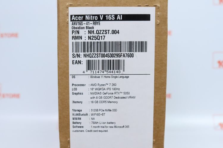 Acer Nitro V 16S AI Ryzen 7 260.RTX5050  RAM16.512GB - ID26020368 รูปที่ 12
