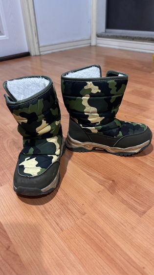 รองเท้าบูทหิมะกันน้ำกันลื่น ซับขน สำหรับเด็ก รูปที่ 5