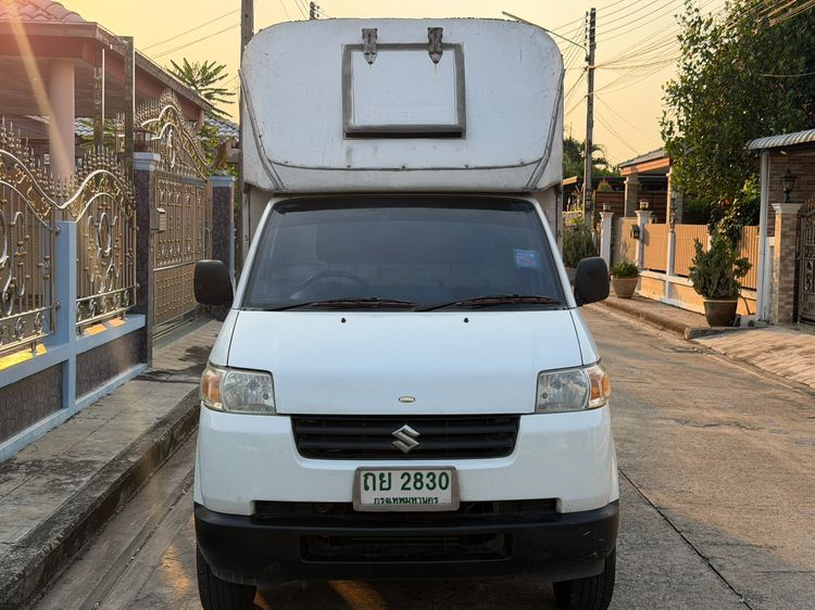 Suzuki Carry 2009 1.6 Pickup เบนซิน ไม่ติดแก๊ส เกียร์ธรรมดา ขาว รูปที่ 2