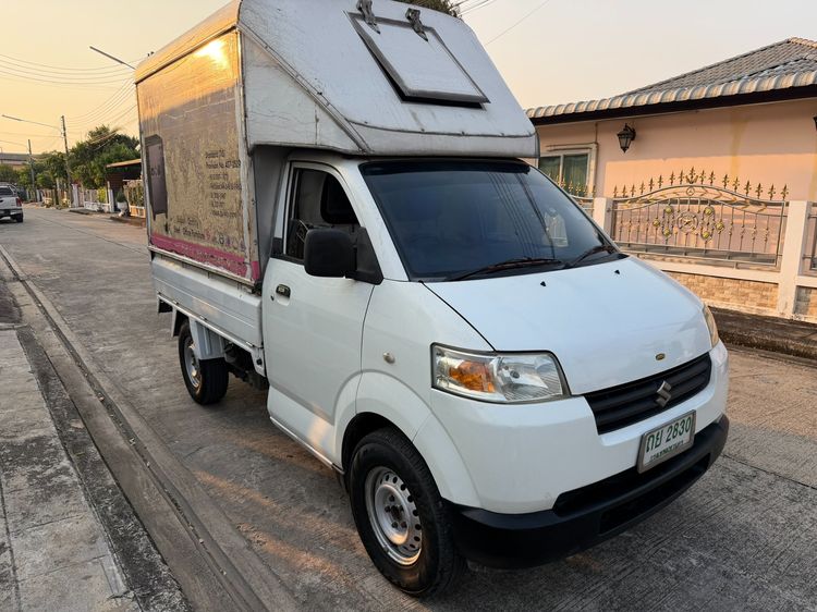 Suzuki Carry 2009 1.6 Pickup เบนซิน ไม่ติดแก๊ส เกียร์ธรรมดา ขาว รูปที่ 3