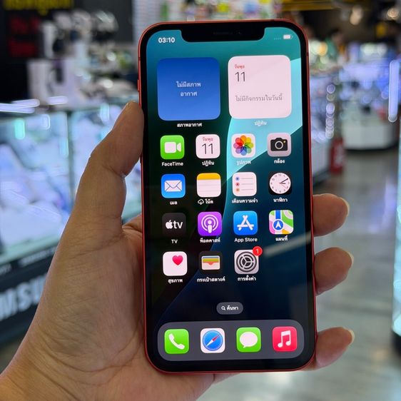iPhone12 64GB สีแดง เครื่องศูนย์ โมเดลTH สภาพสวยมากๆ🥰🥰