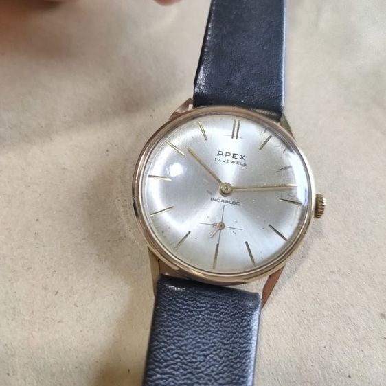 นาฬิกาวินเทจ แบรนด์ Apex ตัวเรือน 9ct 17 jewels Switzerland ยุคปี 1960-1969 รูปที่ 2