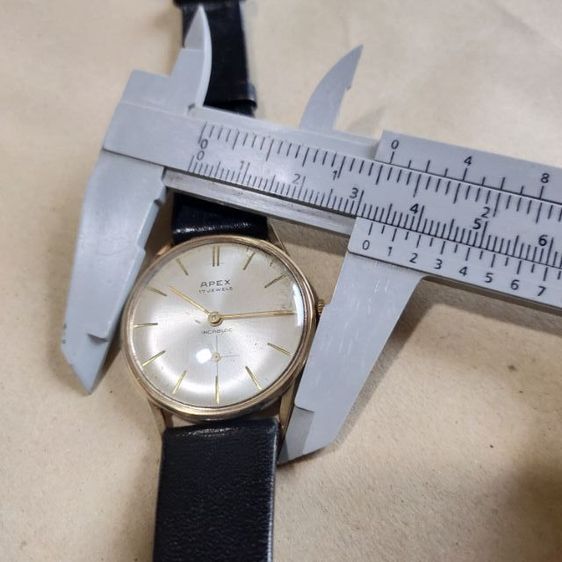นาฬิกาวินเทจ แบรนด์ Apex ตัวเรือน 9ct 17 jewels Switzerland ยุคปี 1960-1969 รูปที่ 5