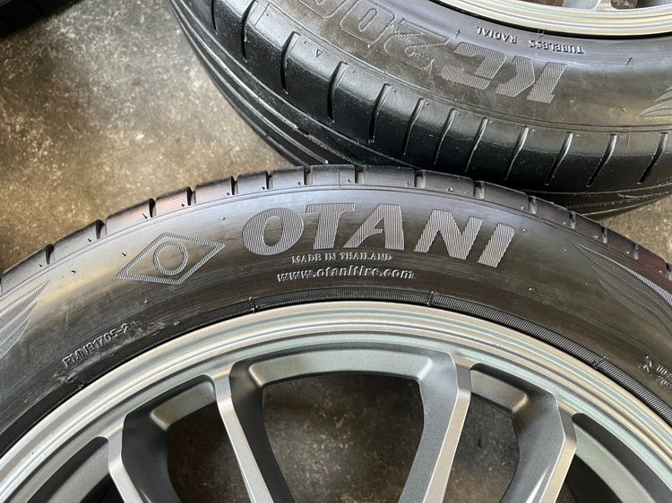 ✨ล้อแม็กแต่ง 5รู114✨RE30(งาน LENSO) ขอบ 17 สีเทากัล พร้อมยาง 215-50-17 OTANI♨️ปี 24♨️ รูปที่ 6