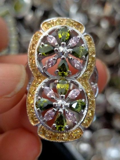 แหวนสไตล์อินเดีย เรือนเงินแท้ 925