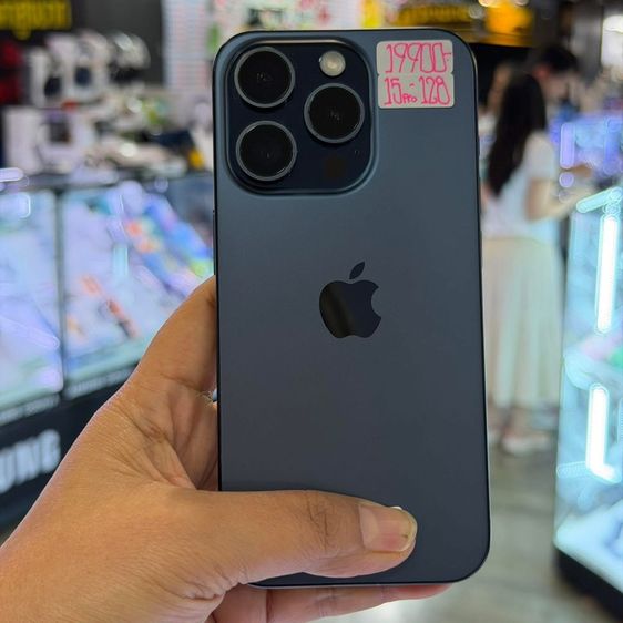 iPhone15 Pro 128GB สี Blue Titanium เครื่องศูนย์ สภาพสวยมากๆ🥰🥰 รูปที่ 2