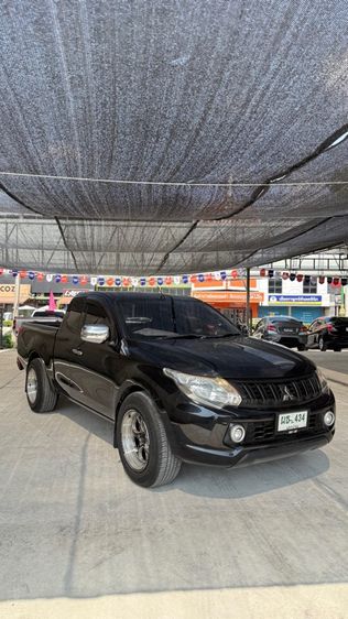 Mitsubishi Triton 2019 2.5 GLX Pickup ดีเซล ไม่ติดแก๊ส เกียร์ธรรมดา ดำ รูปที่ 3