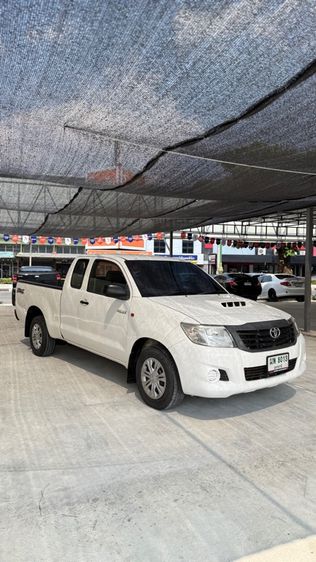 Toyota Hilux Vigo Champ 2013 Smart Cab 2.5 J Pickup ดีเซล ไม่ติดแก๊ส เกียร์ธรรมดา ขาว รูปที่ 3