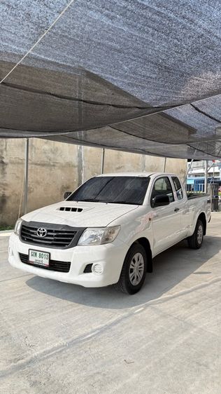 Toyota Hilux Vigo Champ 2013 Smart Cab 2.5 J Pickup ดีเซล ไม่ติดแก๊ส เกียร์ธรรมดา ขาว รูปที่ 2