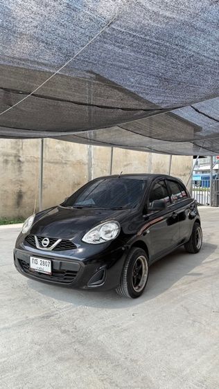 Nissan March 2018 1.2 S Sedan เบนซิน ไม่ติดแก๊ส เกียร์ธรรมดา ดำ รูปที่ 2