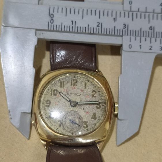 นาฬิกาวินเทจ แบรนด์ Rotary men watch 9ct 375 gold ยุคปี 1950-1960 รูปที่ 9