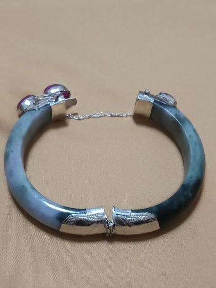 กำไลหยกคาดเงินแท้มือ1กดดูนะคะ รูปที่ 5