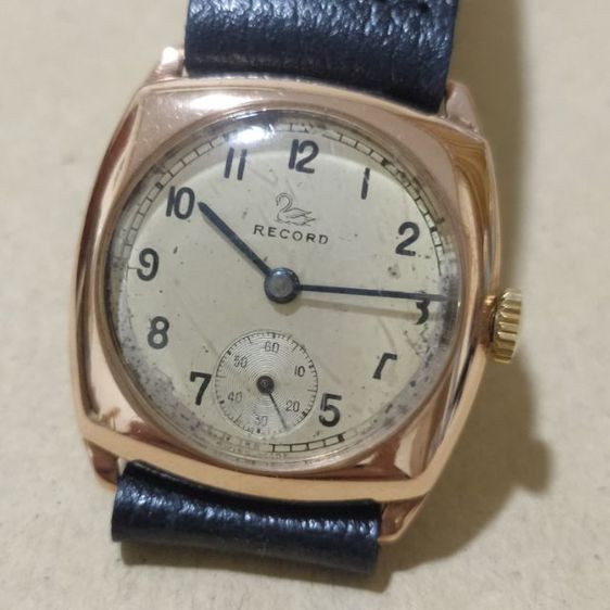 ทอง อื่นๆ นาฬิกาวินเทจ แบรนด์ Record swiss made ตัวเรือน 9ct 375 ยุคปี 1950