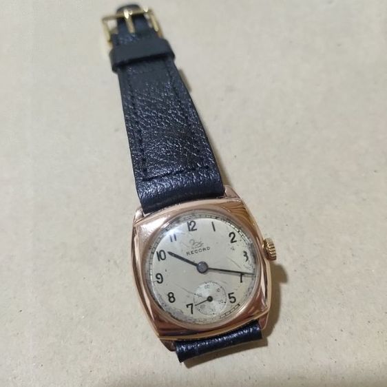 นาฬิกาวินเทจ แบรนด์ Record swiss made ตัวเรือน 9ct 375 ยุคปี 1950 รูปที่ 14