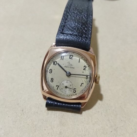 นาฬิกาวินเทจ แบรนด์ Record swiss made ตัวเรือน 9ct 375 ยุคปี 1950 รูปที่ 2