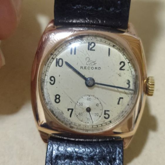 นาฬิกาวินเทจ แบรนด์ Record swiss made ตัวเรือน 9ct 375 ยุคปี 1950 รูปที่ 4