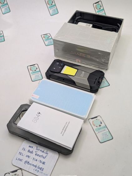 ขาย เทิร์น Unihertz 8849 Shark 3 Ram 16 Rom 512  มือถือแบต 11600 mah สภาพสวย อุปกรณ์ครบยกกล่อง เพียง 9,990 บาท เท่านั้น ครับ