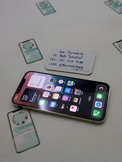 ขาย เทิร์น iPhone 12 Pro Max 256 Gb Gold ศูนย์ไทย มีตัวเครื่องอย่างเดียว ไม่มีอุปกรณ์อื่น สุขภาพแบต 68เพียง 9,390 บาท ครับ รูปที่ 2