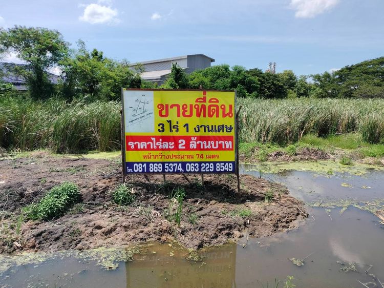 ที่ดิน3ไร่จังหวัดอ่างทอง ติดถนน 3295 รูปที่ 2