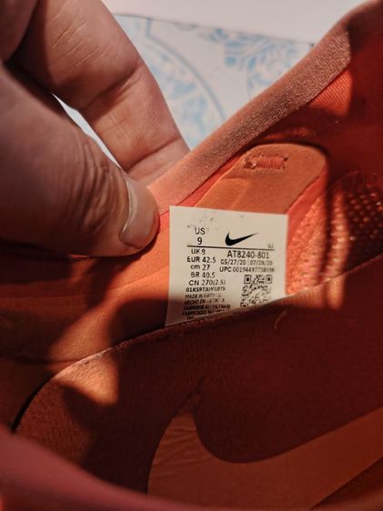 nike zoomfly​3 9US. 27cm. รูปที่ 9