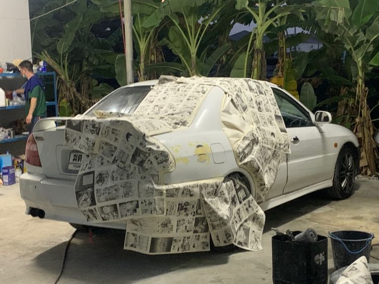 Mitsubishi Lancer 2000 1.8 GLX Sedan เบนซิน ไม่ติดแก๊ส เกียร์อัตโนมัติ ขาว รูปที่ 3