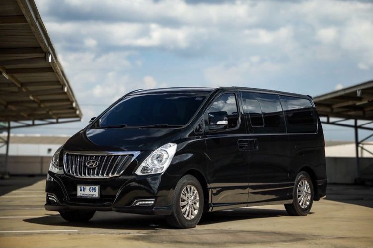 Hyundai H-1 2017 2.5 Elite Van ดีเซล ไม่ติดแก๊ส เกียร์อัตโนมัติ ดำ รูปที่ 3